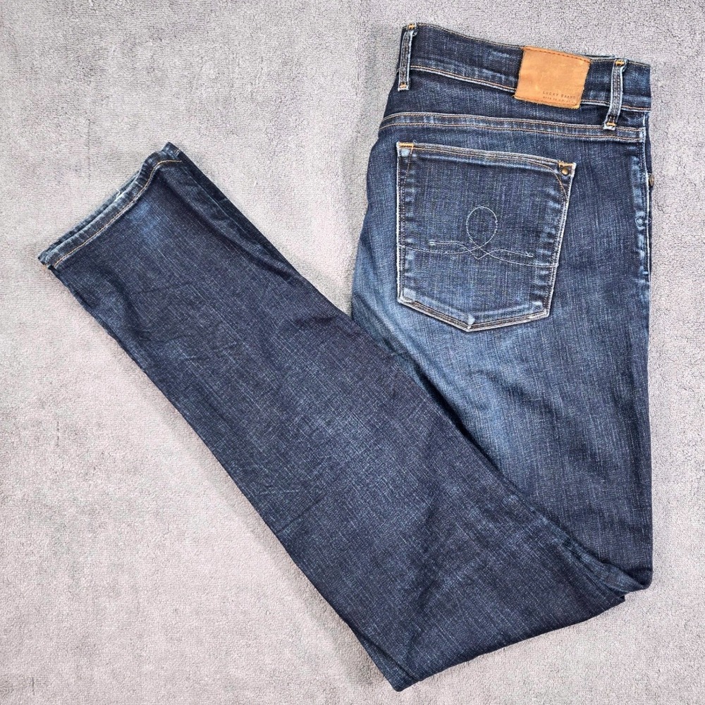 Lucky Brand Sofia Skinny Jeans Womens 12/31 (33) Dark Wash Made In USA Slim